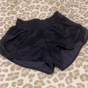 lululemon athletica Black Camo Women Shorts